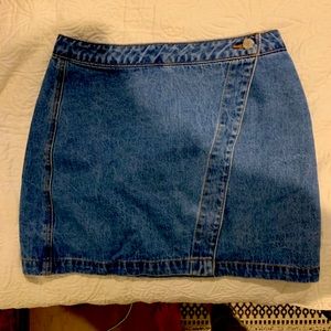 Forever 21 Denim Wrap Skirt